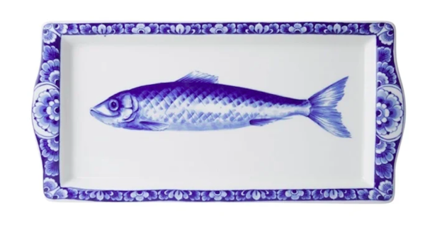 Haringschaal Delfts Blauw - Visbord - 29 cm - Dutch Design
