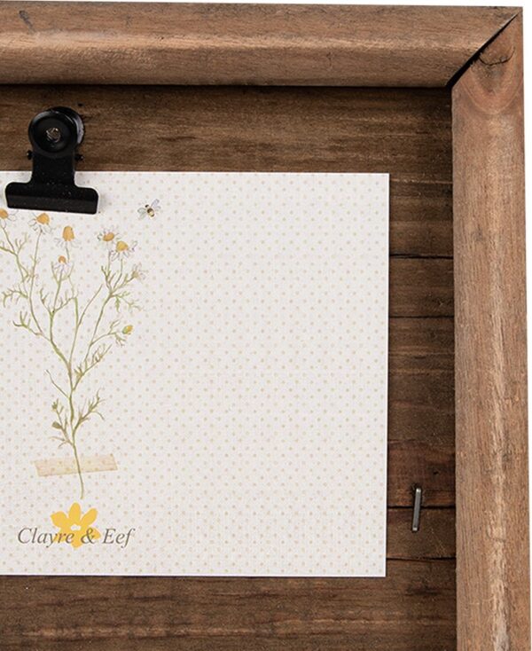 Clayre & Eef Fotolijst 21x3x16 cm Bruin Hout Rechthoek Fotohouder - Afbeelding 2