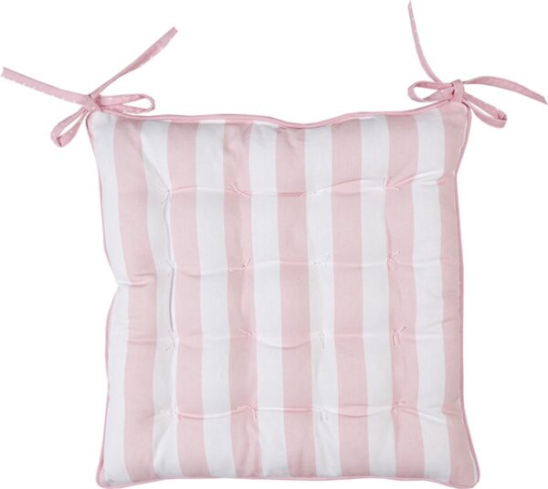Clayre & Eef Stoelkussen Foam 40x40x4 cm Roze Katoen Rozen - Afbeelding 2