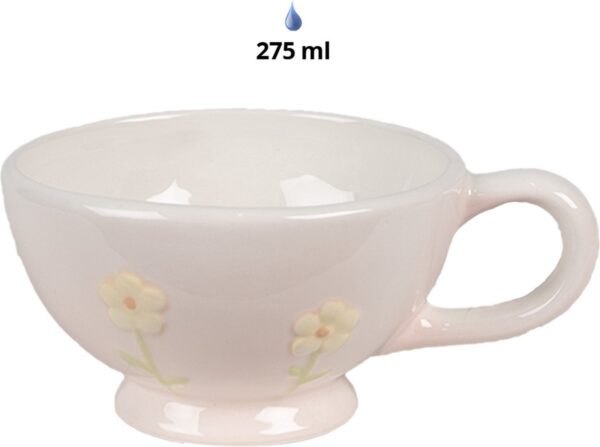 Clayre &amp;amp; Eef Tea for One 500 ml Roze Keramiek Konijn Theepot set - Afbeelding 4
