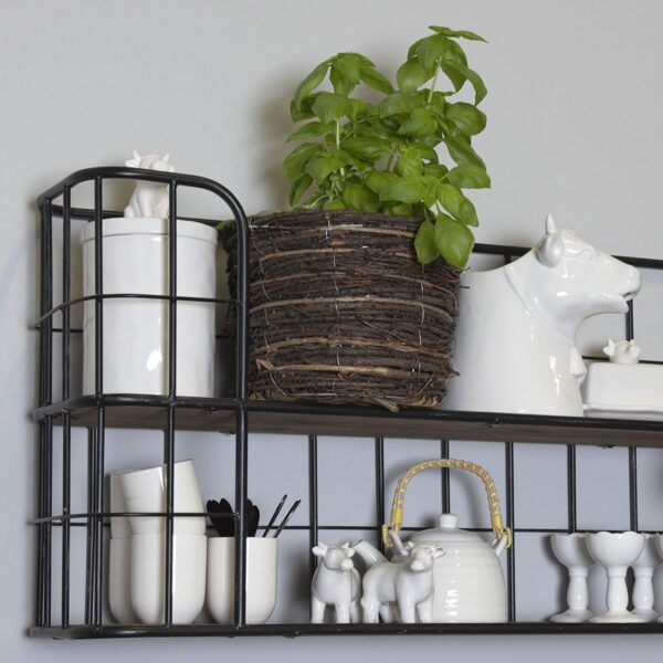 Clayre & Eef Botervloot 18x14x8 cm Wit Keramiek Rechthoek Koe - Afbeelding 6