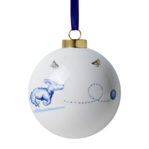 Heinen Delfts Blauw Kerstbal Nhaan