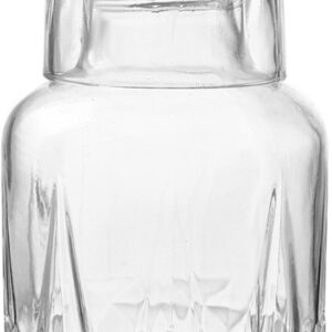 Clayre & Eef Karaf met Glas 550 ml Transparant Glas