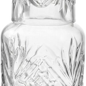 Clayre & Eef Karaf met Glas 550 ml Transparant Glas