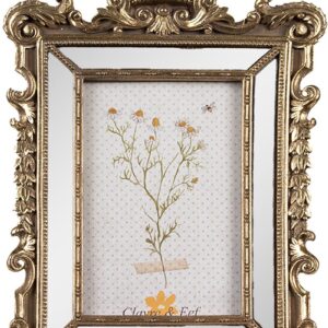 Clayre & Eef Fotolijst 10x15 cm Goudkleurig Kunststof Glas Fotokader
