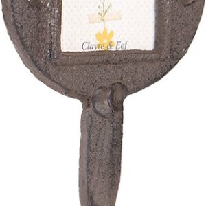 Clayre & Eef Wandhaak Kat 9x5x18 cm Bruin IJzer