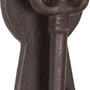 Clayre & Eef Deurklopper Bruin Gietijzer 13x7x3 cm Sleutel