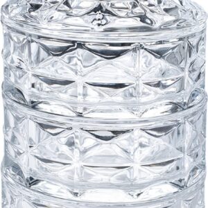Clayre & Eef Voorraadpot Deksel Ø 13x23 cm Transparant Glas