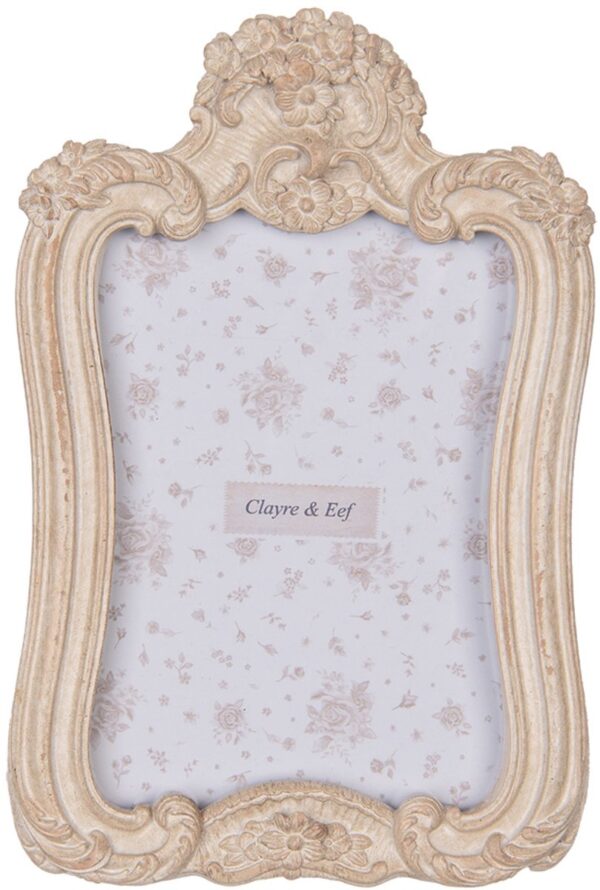 Clayre & Eef Fotolijst 10x15 cm Beige Kunststof Glas