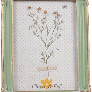 Clayre & Eef Fotolijst 13x18 cm Groen Kunststof Glas Fotokader
