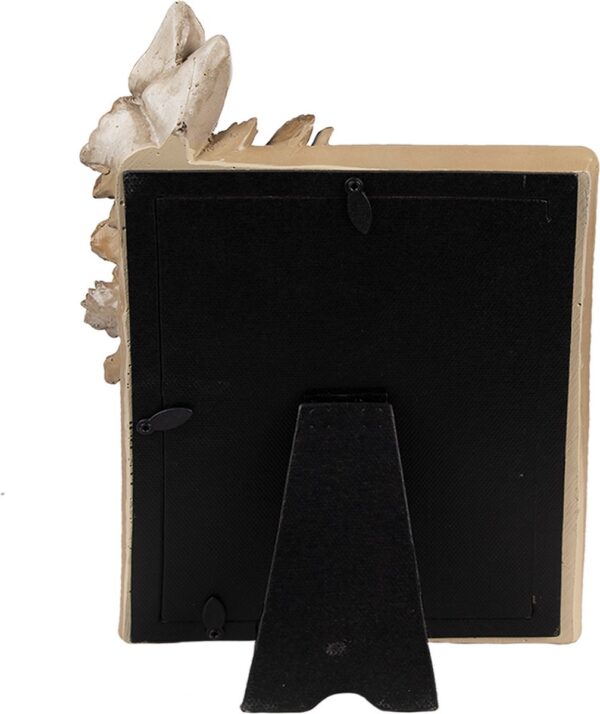 Clayre & Eef Fotolijst 10x15 cm Bruin Beige Kunststof Glas Bloemen Fotokader - Afbeelding 7