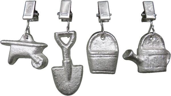 Esschert Design - Tafelkleedgewichtjes - Tuin - Gietijzer - Set van 4 - Afbeelding 2
