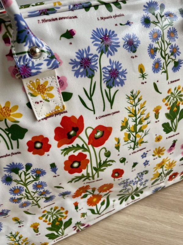 Rex Londond | weekendtas bloem / wild flowers | wit met bloemetjes | waterafstotend - Afbeelding 3