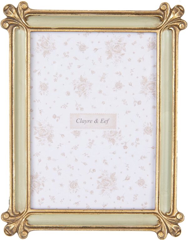 Clayre & Eef Fotolijst 13x18 cm Goudkleurig Kunststof Glas