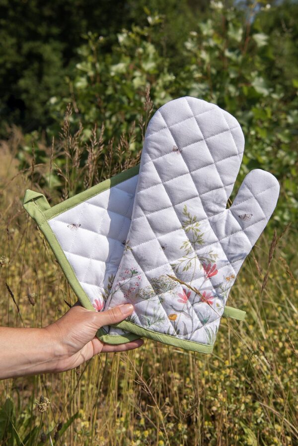 Clayre & Eef Tafelkleed 100x100 cm Wit Katoen Bloemen Tafellaken - Afbeelding 7