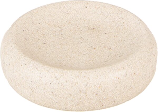 Clayre & Eef Zeepbakje Ø 11x3 cm Beige Keramiek Rond Zeephouder