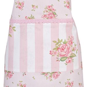 Clayre & Eef Keukenschort 70x85 cm Roze Katoen Rozen