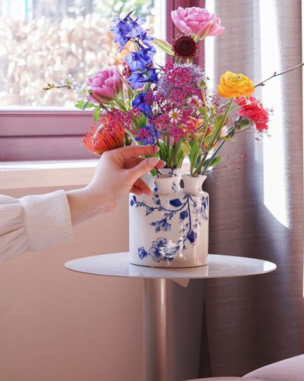 Tulpenvaas cilinder - Orchidee - Keramiek - 16 cm - Afbeelding 2