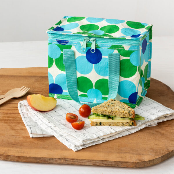 Lunchtasje/ Koeltasje Daisy blauw Groen