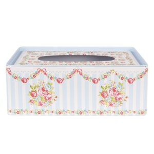 Tissue Box 23x13x10 cm Blauw Aluminium