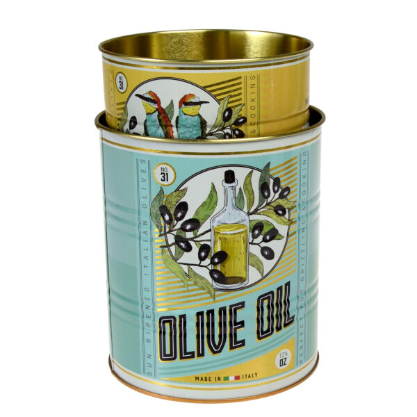 Rex London Voorraad Blikken Set van 2 Olive Oil - Afbeelding 3
