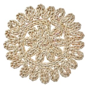 Placemat Ø 30 cm Beige Stro Tafelmat