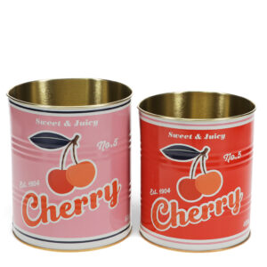 Rex London Voorraad Blikken Cherry set van 2 stuks