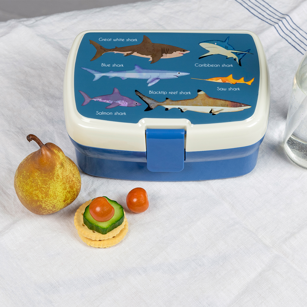 Rex London - Lunchtrommel met tray 'Sharks' - Afbeelding 5