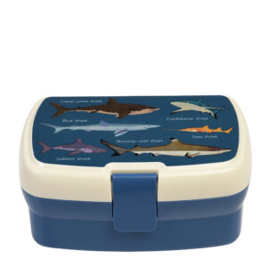 Rex London - Lunchtrommel met tray 'Sharks'