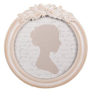 Clayre & Eef Fotolijst Ø 13 cm Beige