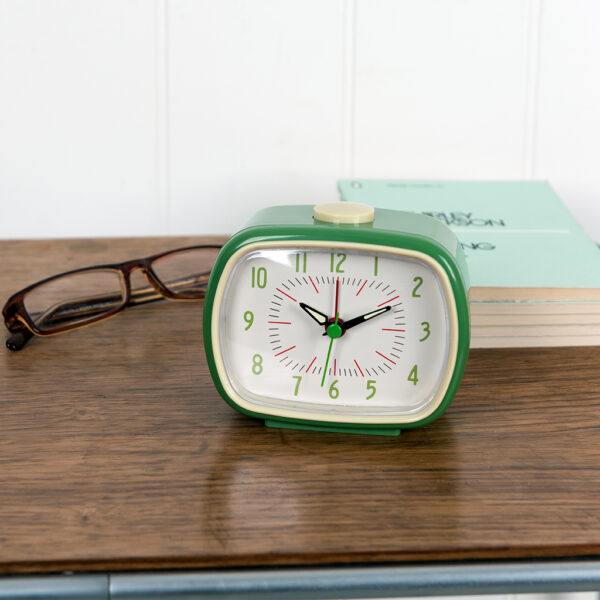 Rex London - Retro wekker 'Classic' - Groen - Afbeelding 5