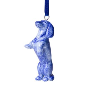 Kerstornament Nhaan - Janny van der Heijden - Heinen Delfts Blauw.