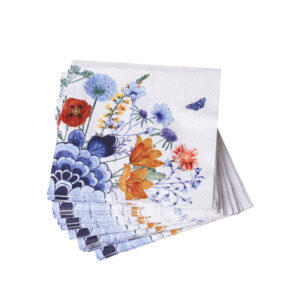 Servetten Wildbloemen - 20 stuks - 17x17 cm