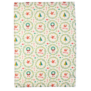 Rex London Christmas Robins - Theedoek - 50 x 70cm