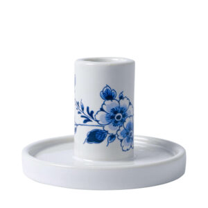 Heinen Delfts Blauw - Kandelaar - Bloem