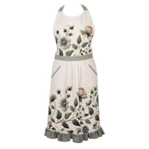 Clayre & Eef Keukenschort 70x85 cm Beige Katoen