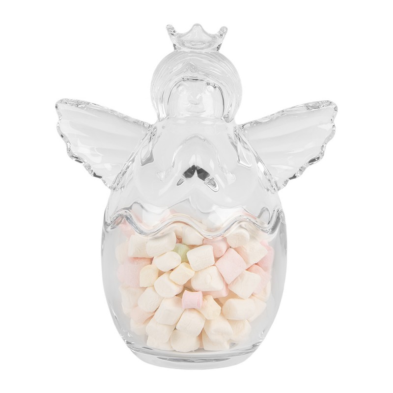 Clayre & Eef Voorraadpot Deksel 300 ml Transparant Glas - Afbeelding 2