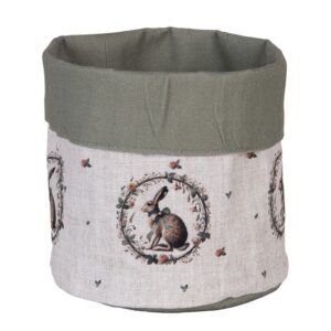 Clayre & Eef paas Broodmand Ø 15x16 cm Beige Katoen