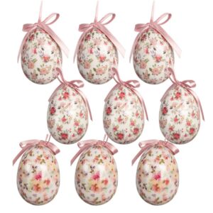 Clayre & Eef Paashanger set van 9 Ø 5x8 cm Wit