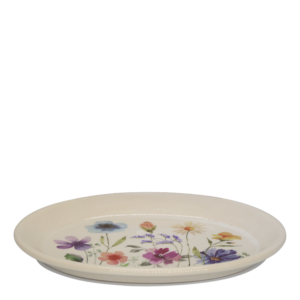 Chic Antique Decoratieve Tray / Bord – Accessoire Onder Vaas of Pot – Frans-landelijke Interieurstijl